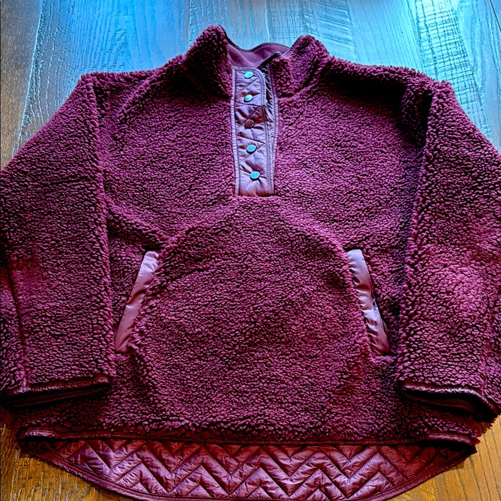 Athleta Sherpa pullover jacket